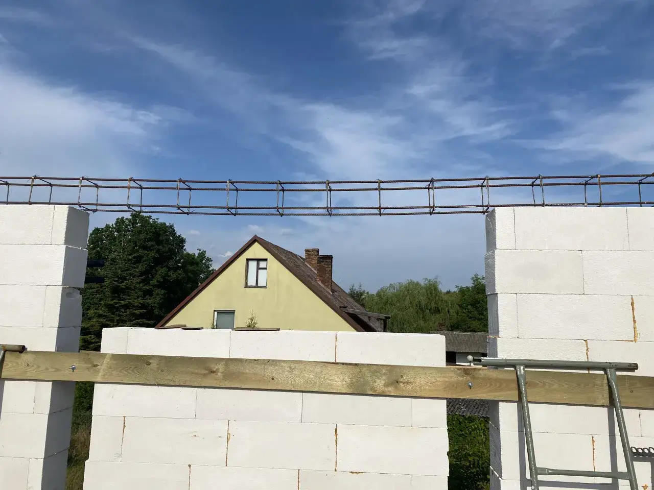 Zbrojenie nadproża monolitycznego 3m schemat